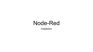 Node-RED Installation