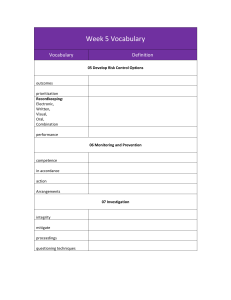 Vocabulary List-Week 5
