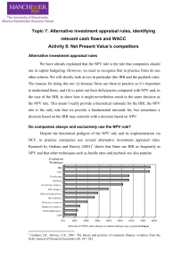 Investment Appraisal Rules: NPV, IRR, Payback