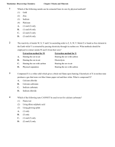 Chapter 3 Rocks and Minerals - Q