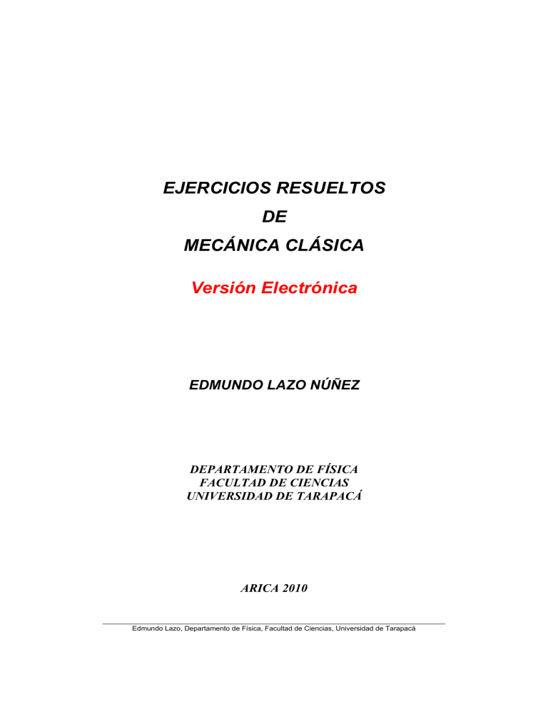 Ejercicios Mecánica