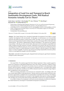 Land Use & Transport for Sustainable Development Goals