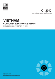 BMI Vietnam Consumer Electronics Report 2010 Q1