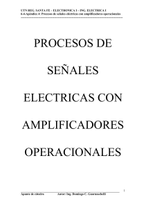 Procesos de Señales Eléctricas con Amplificadores Operacionales