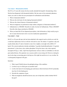 Rheumatology & Orthopedics Case Studies