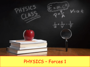 Physics 1.5 - Forces 1 (3)