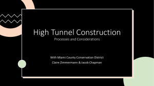 Hightunnel Construction Presentation