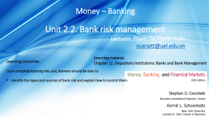 Bank Risk Management: Liquidity, Credit, & Interest Rate Risk