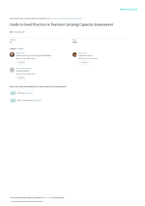 Tourism Carrying Capacity Assessment Guide