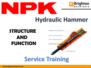 NPK Hydraulic Hammer: Structure and Function Training