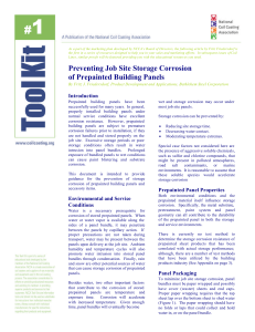 ToolKit1 Preventing Job Site Storage Corrosion of Prepainted Building Panels