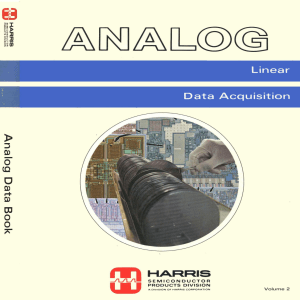 1980 Harris Analog Data Book Linear Data Acquisition Volume 2