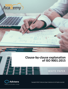 Clause by clause explanation of ISO 9001 2015 EN