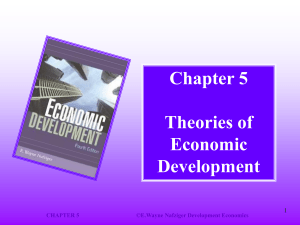 Ch  5  Theories of Economic Development