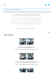 pdfcoffee.com 30-day-arms-with-abel-albonetti-bodybuildingcom-pdf-free