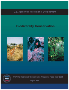 USAID biodiversity conservation program