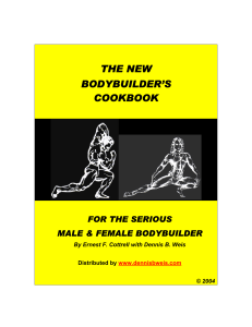 Bodybuilder's Cookbook