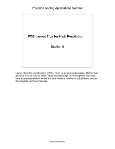 PCB Layout Tips for High-Resolution Analog Applications