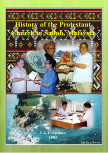 History of the Protestant Church  in Sabah