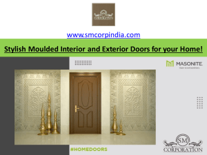 Stylish Moulded Interior and Exterior Doors for your Home