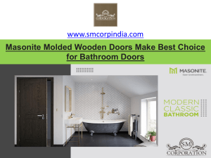 Masonite Molded Wooden Doors Make Best Choice for Bathroom Doors