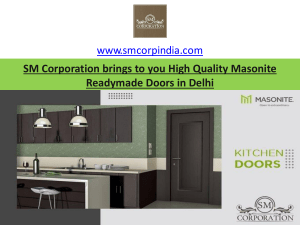 SM Corporation brings to you High Quality Masonite Readymade Doors in Delhi