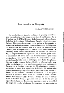 Los canarios en Uruguay - David W. Fernández