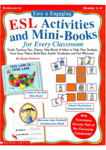 43 Easy engaging ESL activities and mini-books for every classroom