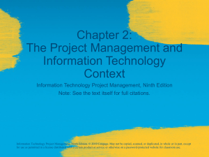 chapter-02 Project Management and Information Technology Context