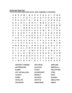 aviation word search