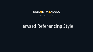 Harvard Referencing 1st Year (2021)