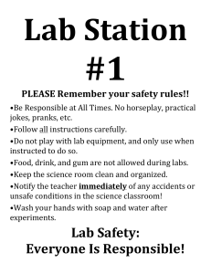 Lab Station Rules
