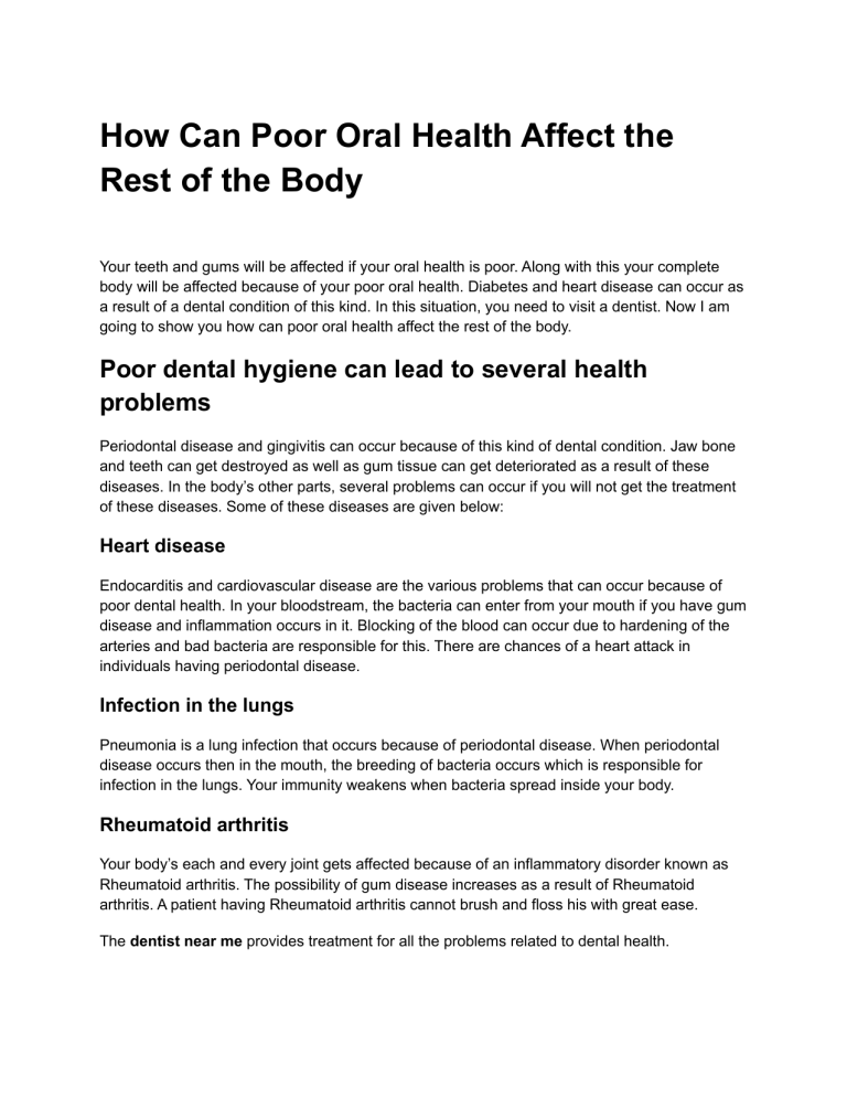 how-can-poor-oral-health-affect-the-rest-of-the-body