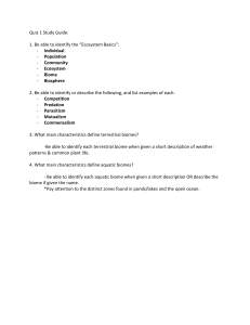 Quiz 1 Study Guide APES