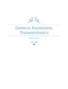 Thermodynamics Review - Andrew S. Rosen