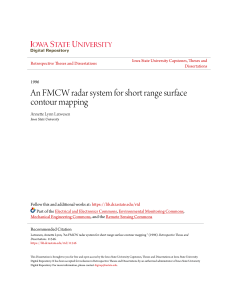 An FMCW radar system for short range surface contour mapping