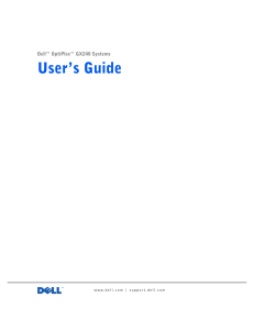 optiplex-gx240 user's guide en-us