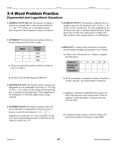 PreCalc 3-4 Worksheet