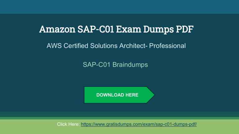 Free SAP-C01 Braindumps