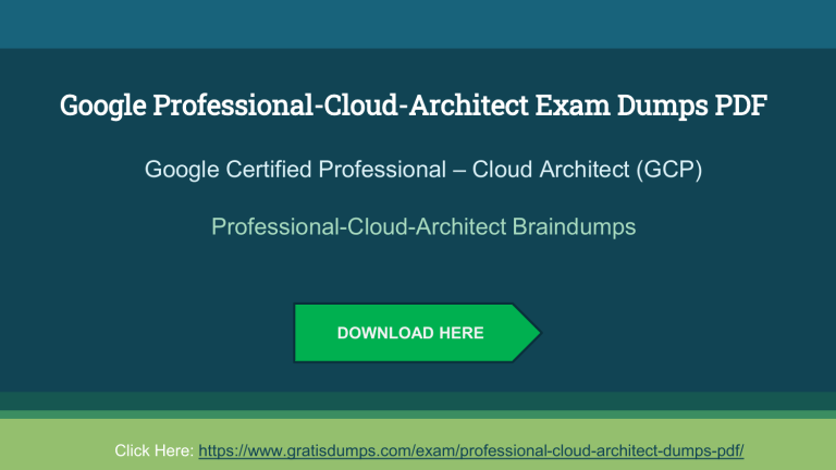 Training Professional-Cloud-Architect For Exam