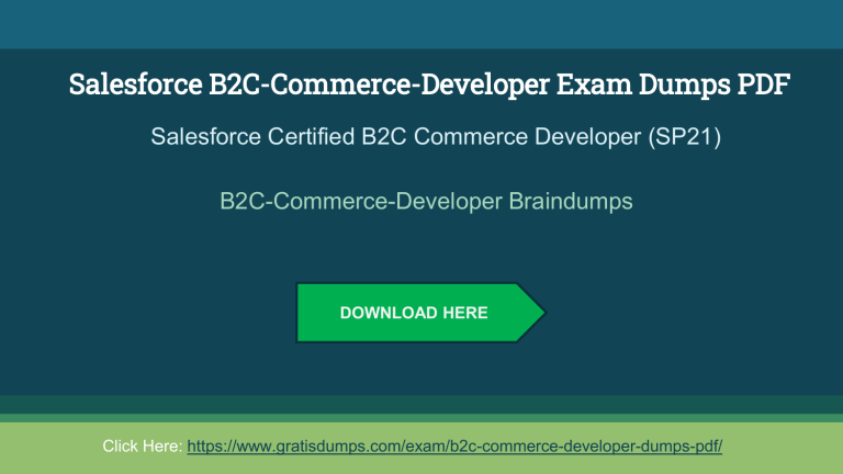 B2C-Commerce-Developer Latest Dumps Ppt