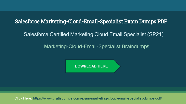 Marketing-Cloud-Email-Specialist Relevant Answers