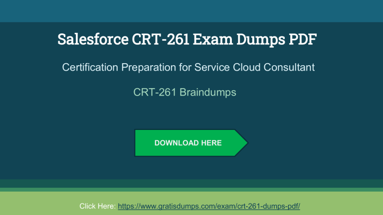 CRT-261 Training Pdf