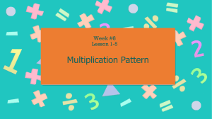 lesson 1-5 multiplication patterns