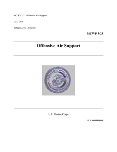 MCWP 3-23: Offensive Air Support in MAGTF Operations