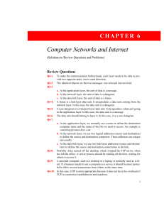 CHAPTER 6  Computer Networks and Internet