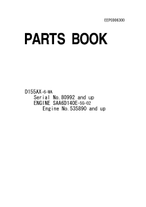 EEPC006300 PARTS BOOK D155AX-6