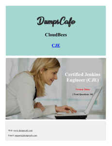 DumpsCafe CloudBees-CJE Exam Dumps Free Demo