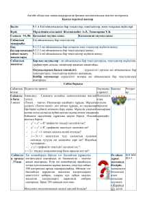 9-сынып математика: Екі айнымалысы бар теңсіздіктер