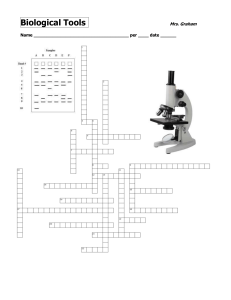 Biological Tools Crossword